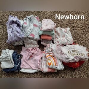 NEWBORN BABY GIRL CLOTHES BUNDLE